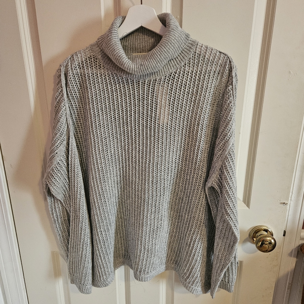 Rag Poets Women's Gray Sweater